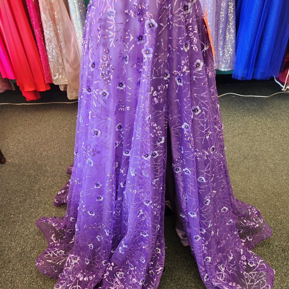 Nina Canacci 7506 Size 2 Purple Prom/Evening Dress - Picture 3 of 8